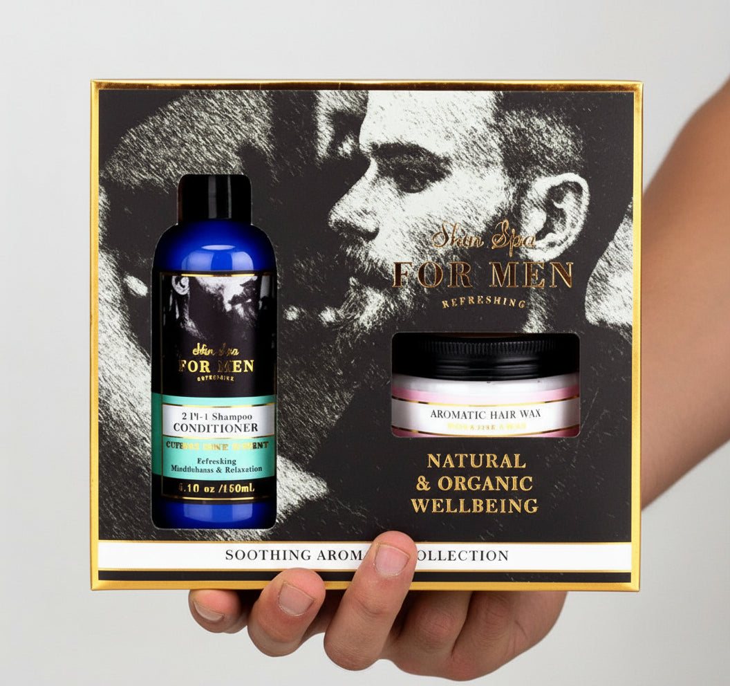 Mens Grooming Gift Set Natural & Organic Set of 2