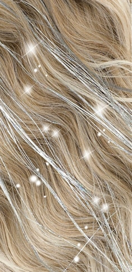 Clip-In Sparkle Tinsel Hair Extensions – 4 Pack