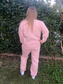 MERIDAH Baby Pink Full Length Track Suit Set - 2 Peice