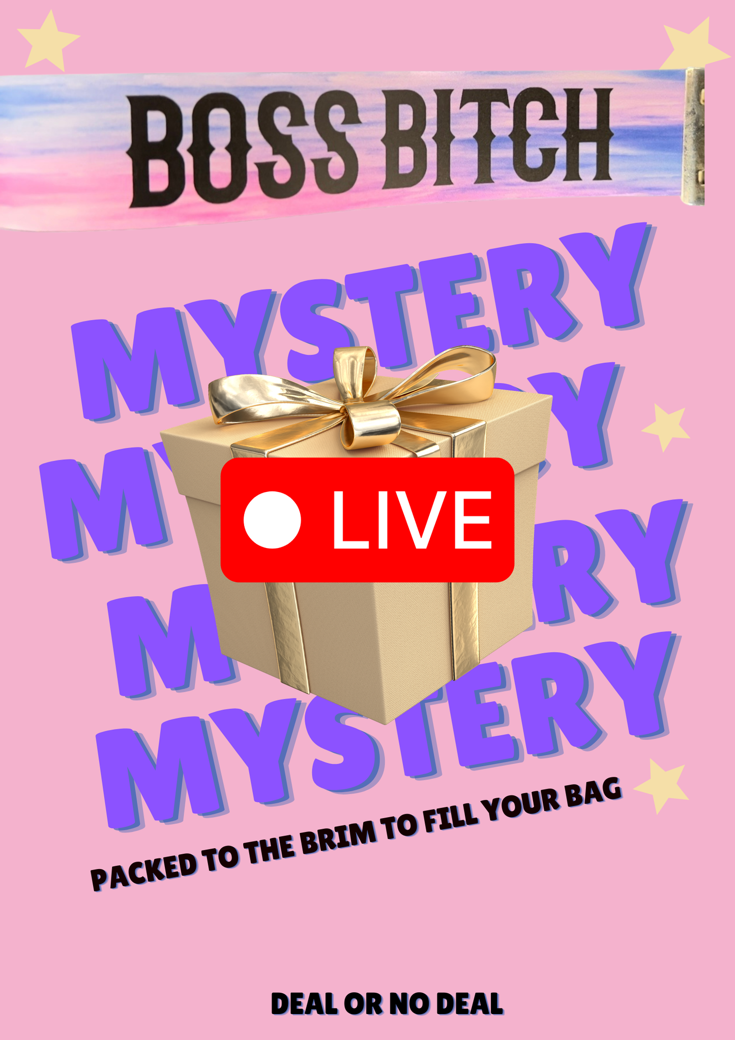 Boss Bitch (Entrepreneur) Large DEAL OR NO DEAL bag ORIGINAL (LIVE)