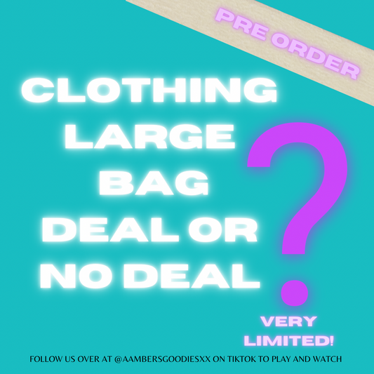 LARGE CLOTHING BAGS Pre Order- Pick your size!!!!