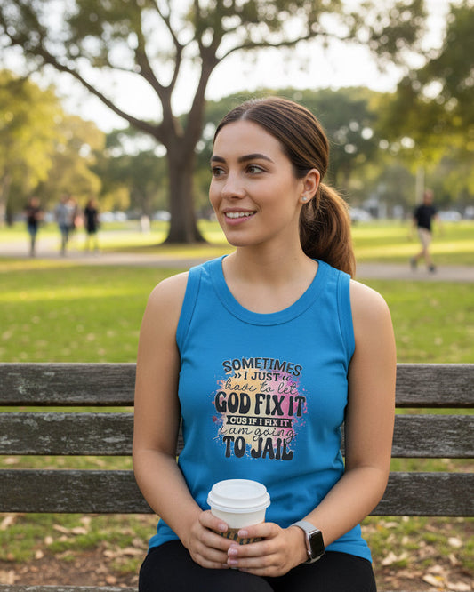 Handmade God Fix It Tank Top