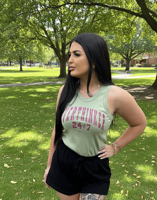 Handmade OVERTHINKER 24/7 Tank Top