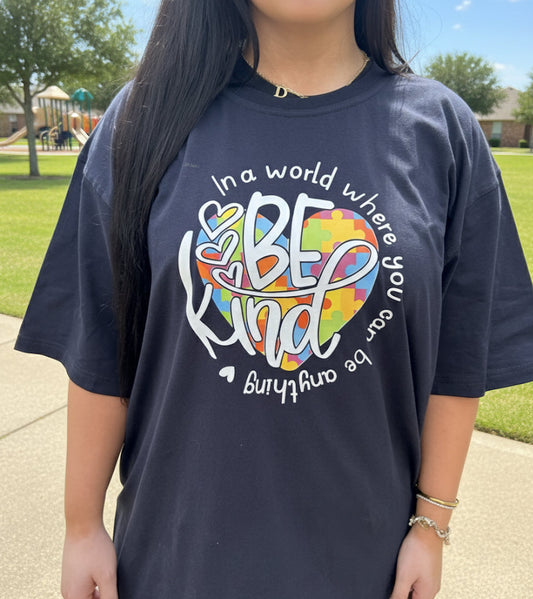 Autism Graphic design Navy Blue Handmade