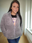 💙TEDDY Grey Zip Fluffy Jacket