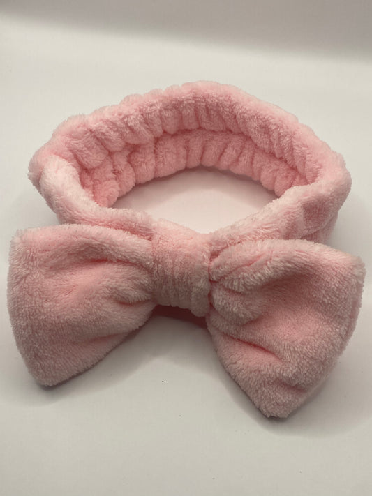 Baby Pink BOW Makeup/Beauty Hair Bands