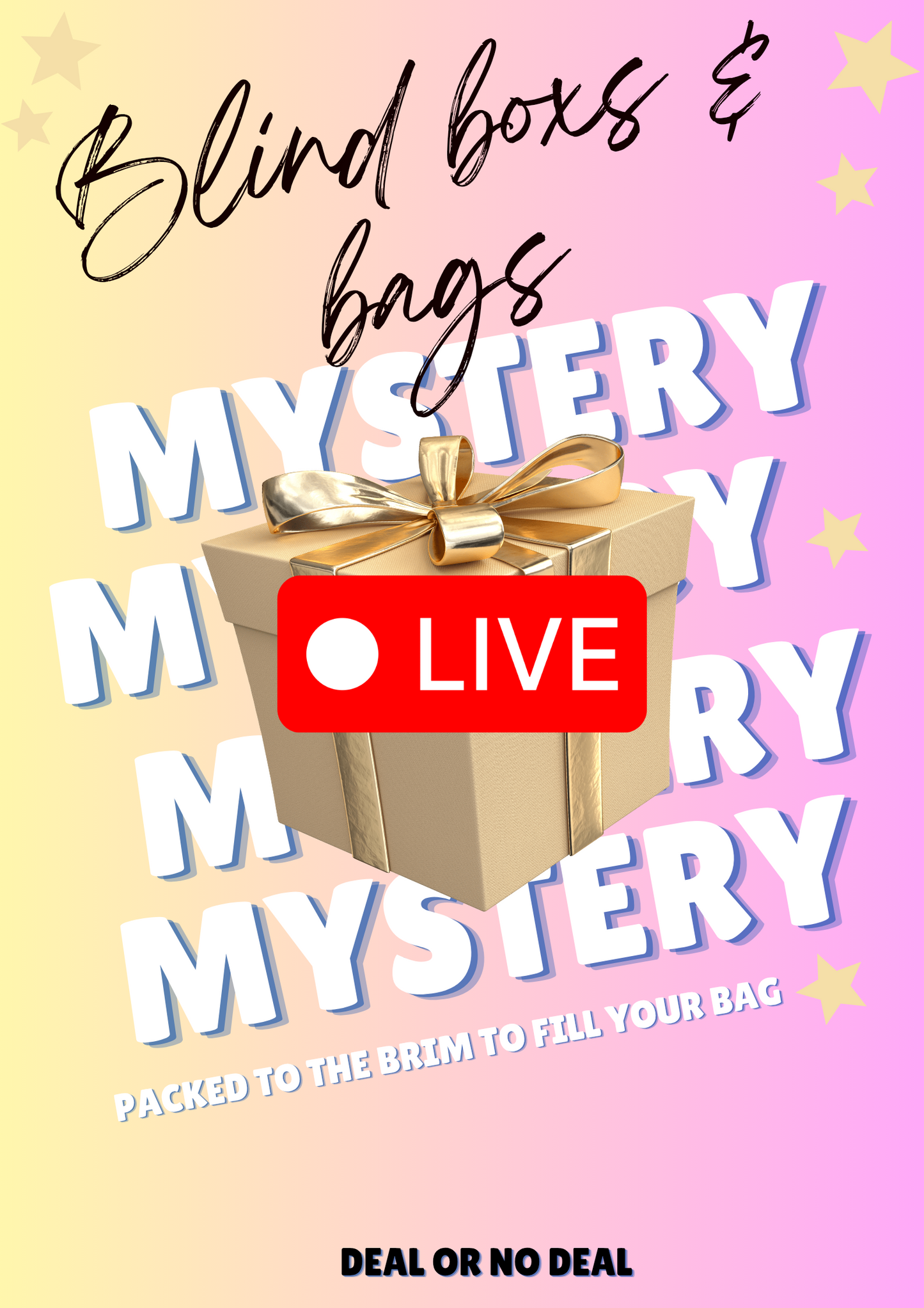 (PRE-ORDER) Kids Toy BLIND boxs DEAL OR NO DEAL Bag (LIVE)