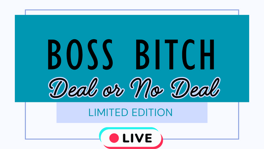 Boss Bitch (Entrepreneur) Large DEAL OR NO DEAL bag (LIVE)
