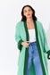 KHLOE Green Oversized Maxi Cardigan