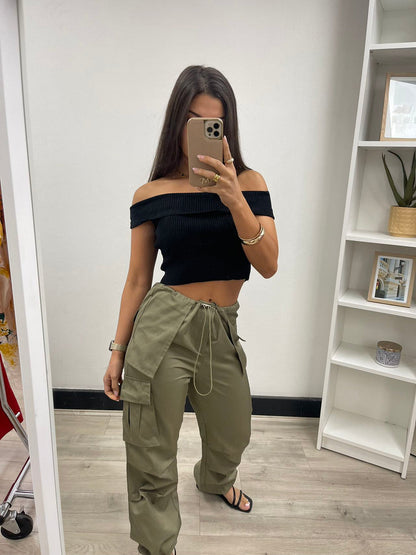 ALLIE Khaki Cargo Pants