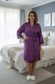 Silky Lace Trim Midi Dressing Gown – 12 Colours