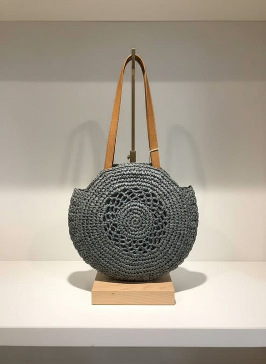 Midnight Moon Grey Zip Bag Large