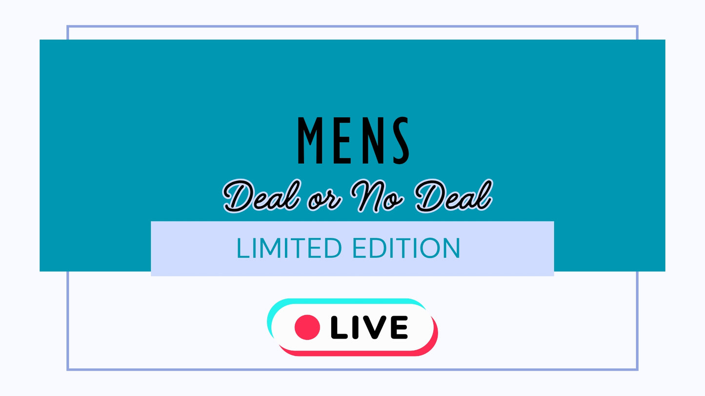MENS Large DEAL OR NO DEAL bag ORIGINAL (LIVE)