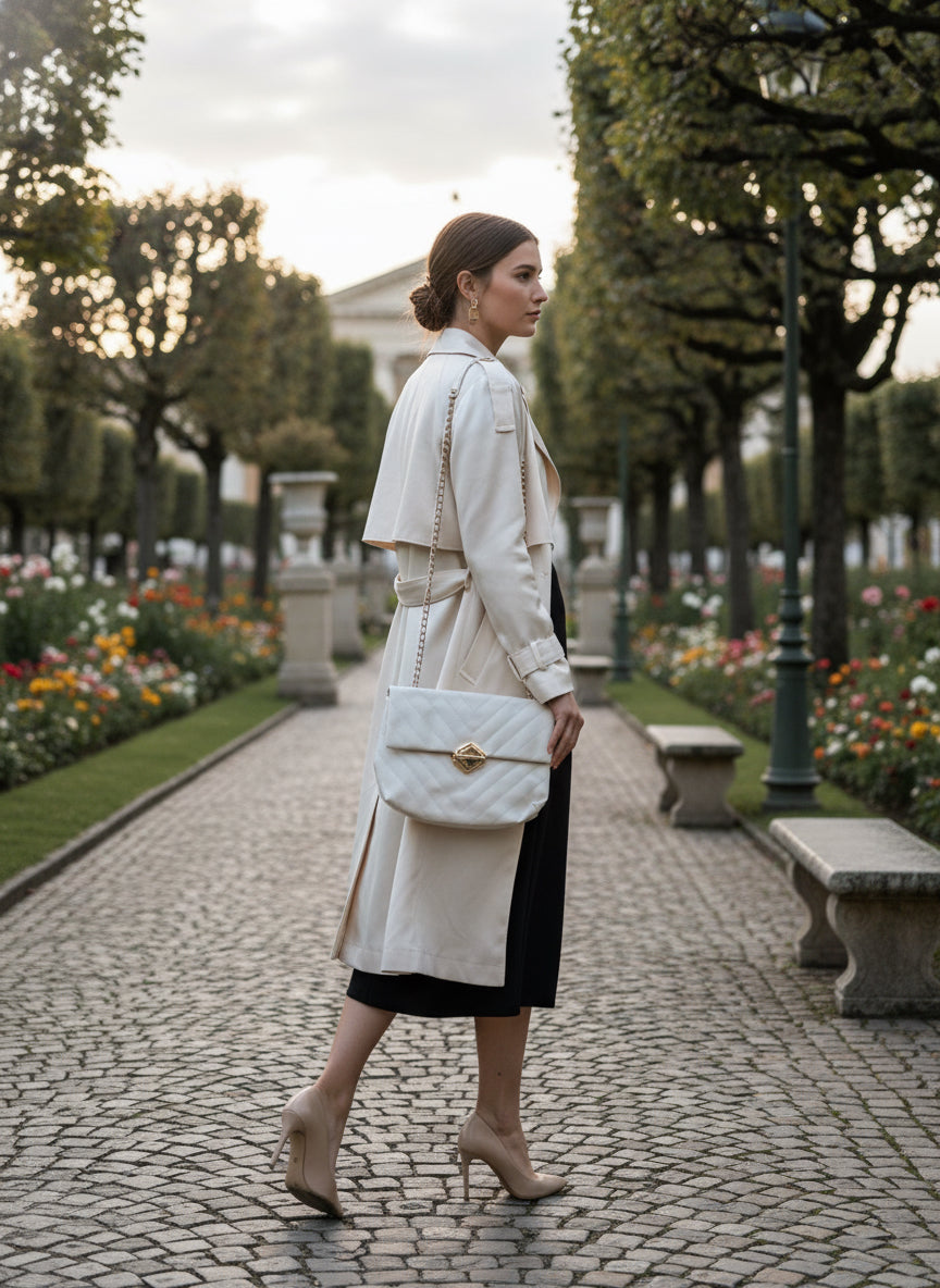 Textured Swing Crossbody Bag – Gold Hardware – Choose Your Style