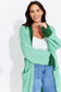 KHLOE Green Oversized Maxi Cardigan