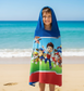 Kids Character Hooded Beach Towels – Choose your style