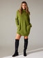 PINA OLIVE SWEATER DRESS