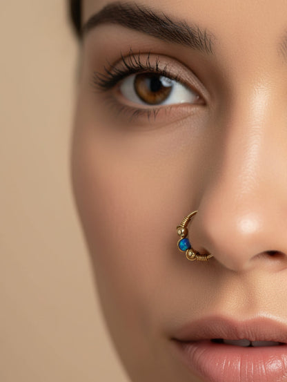Opal Glow Nose Hoop – Choose your style
