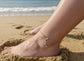 18K Gold Plated Butterfly Anklet Dainty Beach Charm