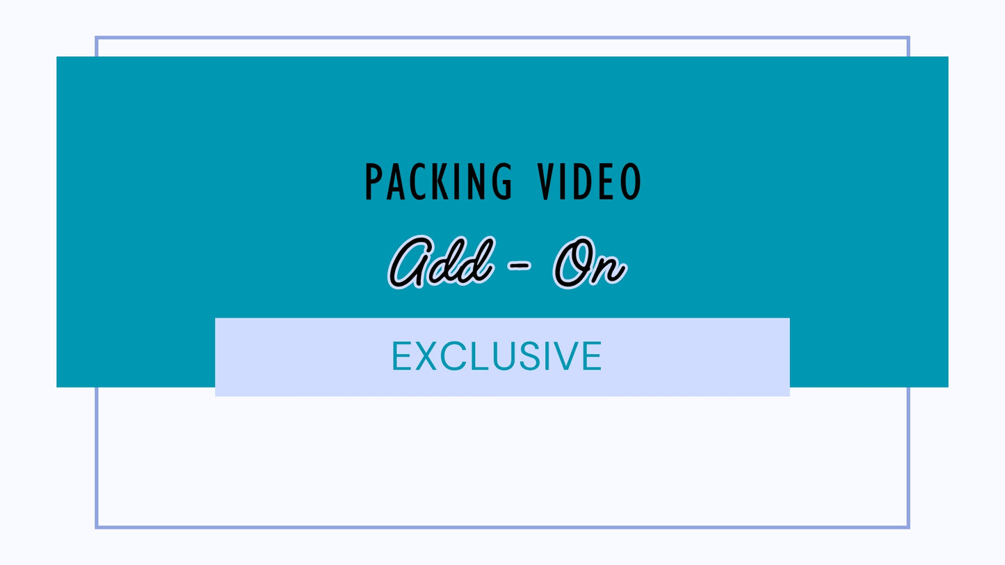 Packing Video On Tiktok- ADD ON + Free Gift