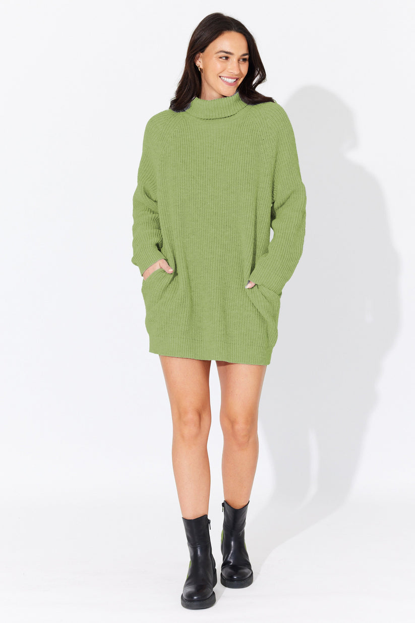 PINA Olive Sweater Dress