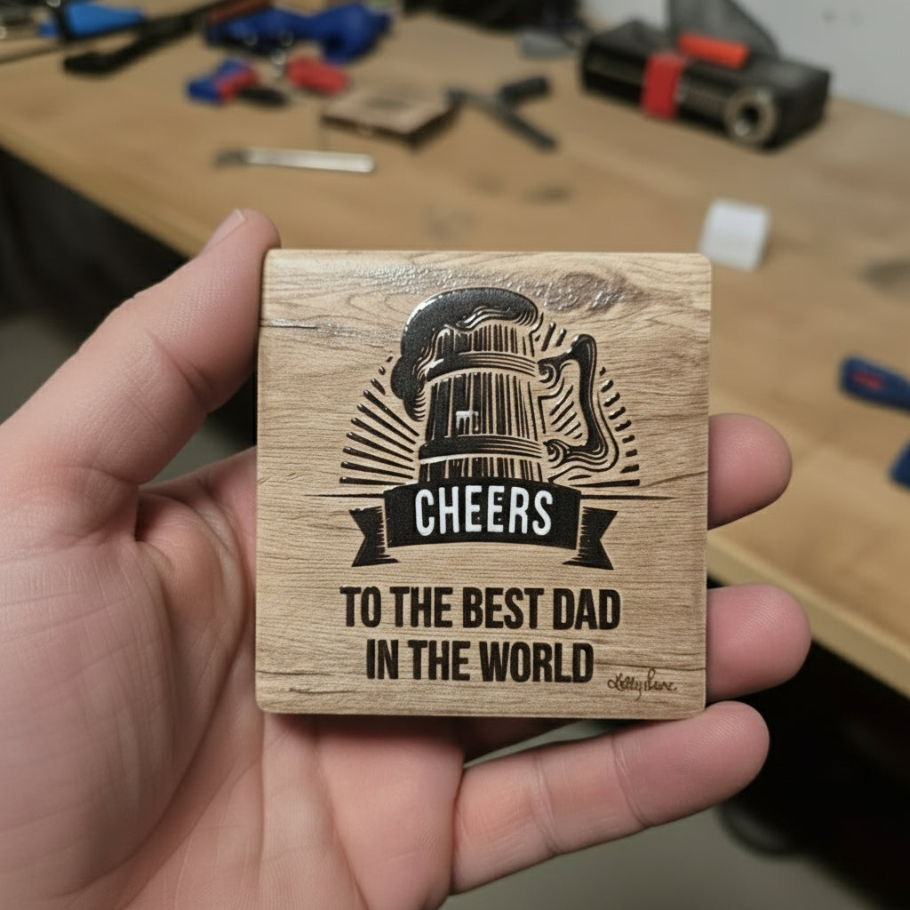 Dad Appreciation Wooden Magnets – Choose Your Style