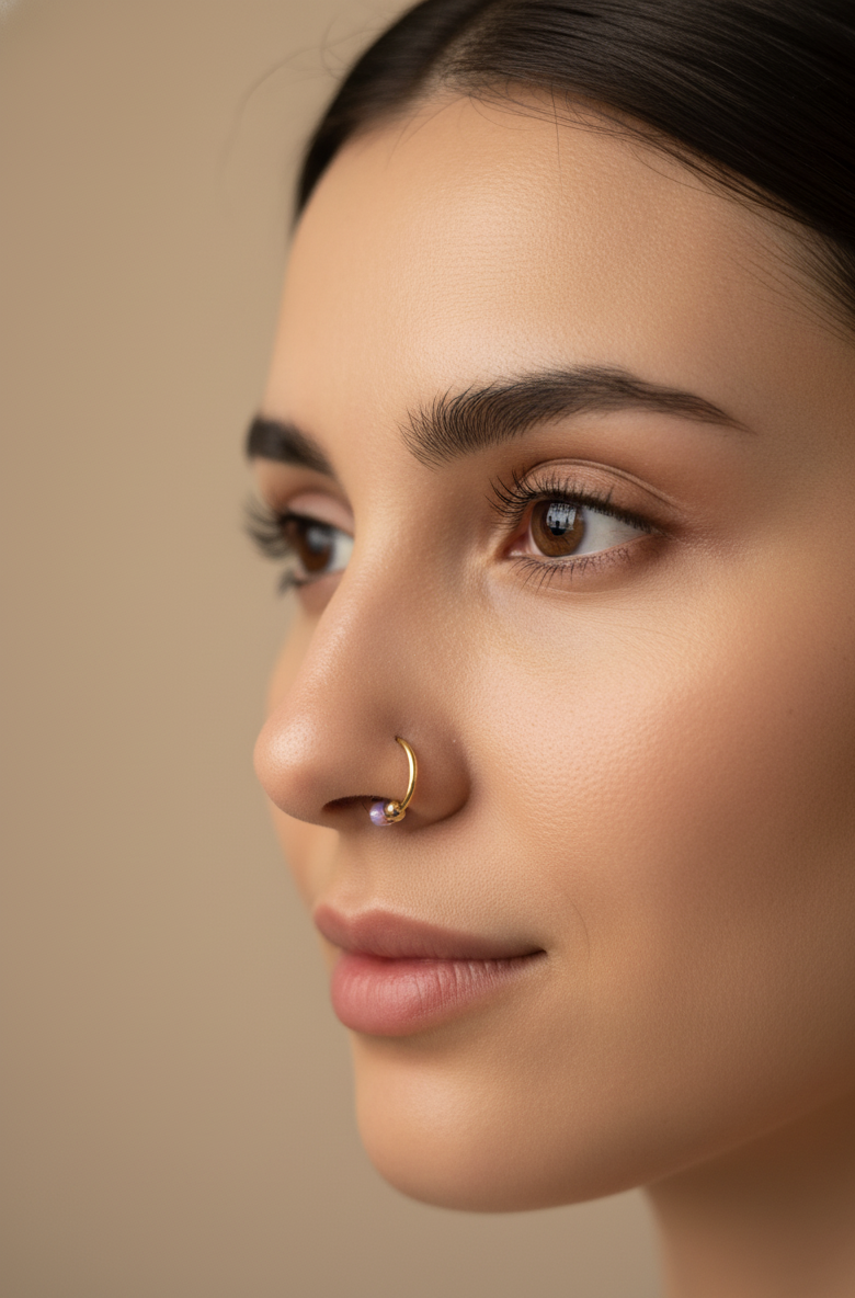 Opal Glow Nose Hoop – Choose your style
