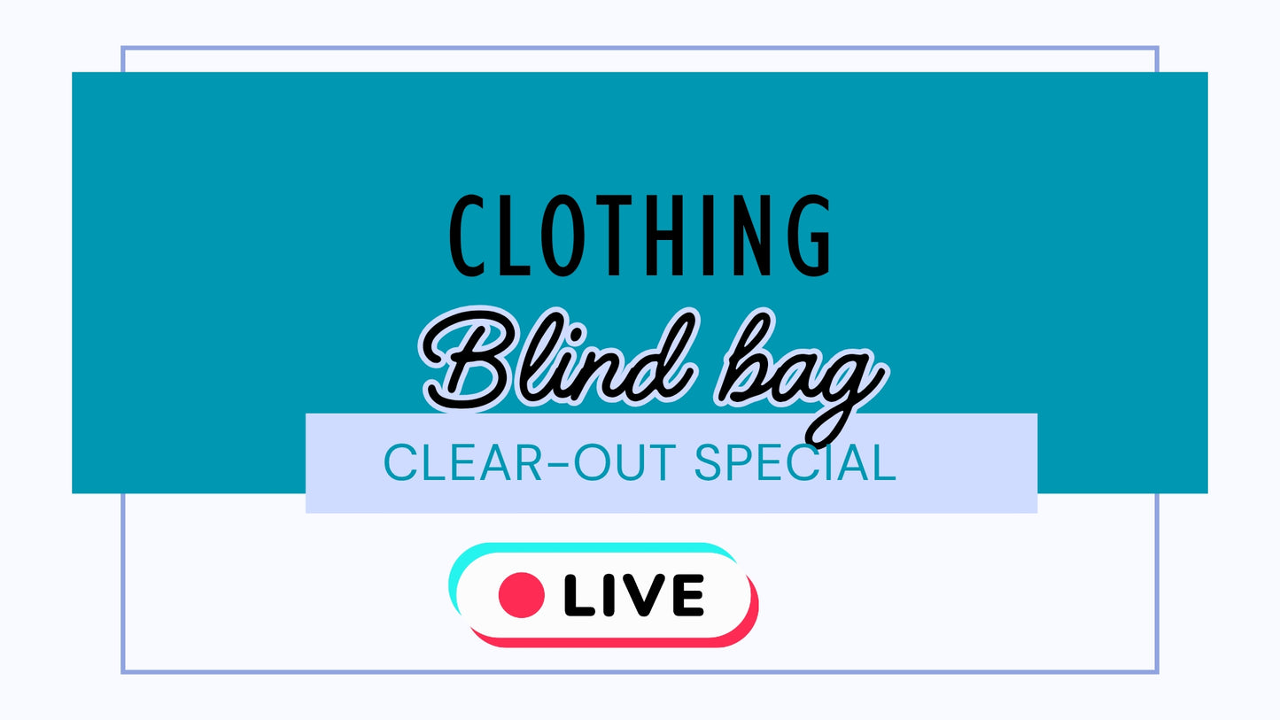 CLEAR-OUT CLOTHING BLIND BAGS