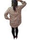 AHUKA Coffee Leopard Long Sleeve Top Dresses Aambers Goodies xx 