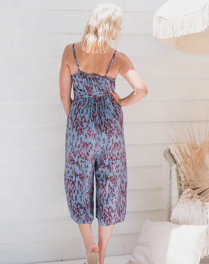 AINSLEY Pattern Tye Up jumpsuit-2 colors Jumpsuits & Rompers Aambers Goodies xx 