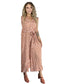 ARIAL Wide Leg Jumpsuits 2 colours- Peach Spot & Pink Floral Jumpsuit Aambers Goodies xx 