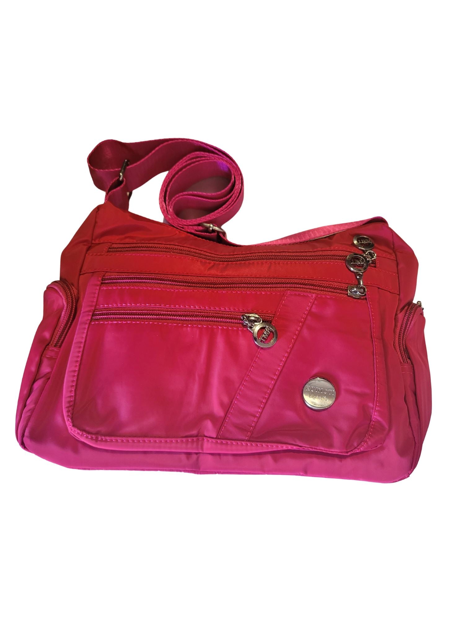 ASPEN Purple medium Zip Compartments Swing Bag Handbags Aambers Goodies xx 