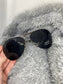 AVIATOR Coloured Sunglasses + Free Drawstring Bag Sunglasses Aambers Goodies xx Black 