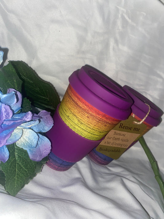 Bamboo Biodegradable Reusable Coffee Cup Aambers Goodies xx 
