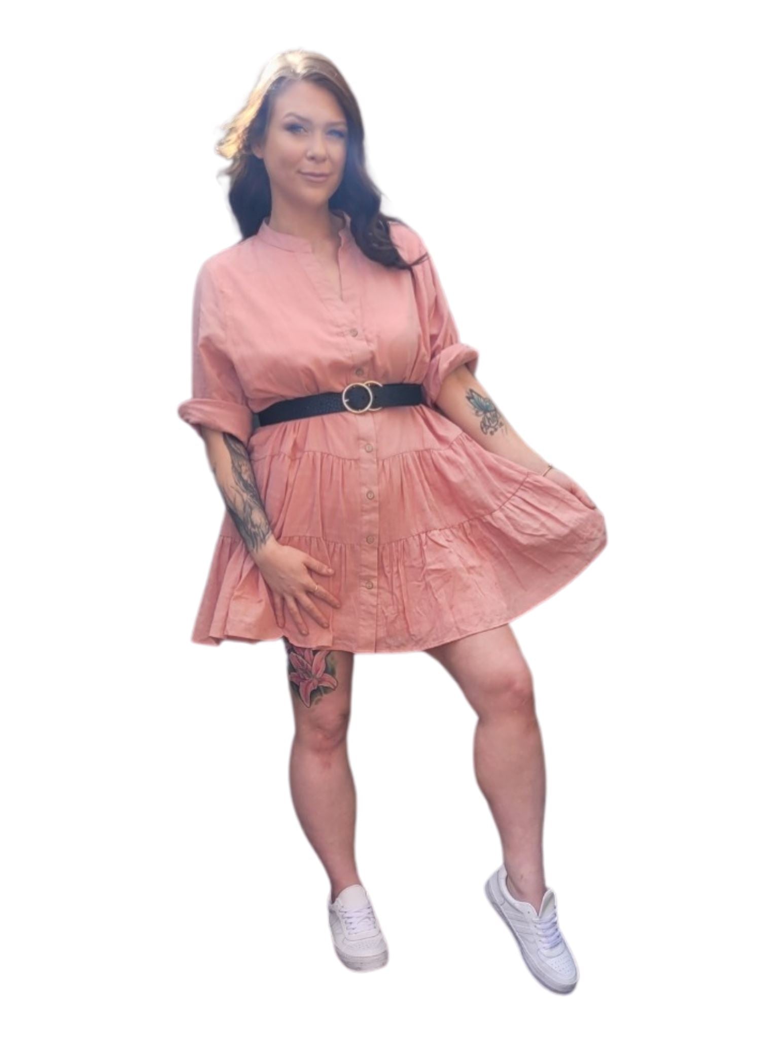 BRIDGET Dusty Pink Dress/long top Dresses Aambers Goodies xx 