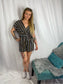 CARA Tye Up Stripe Stretch Playsuits 3 Colours- Caramello Stripe, Yellow Stripe & Black Stripe Playsuit AambersGoodiesxx 