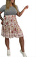 CHARLIE Floral Boho Skirt Flair Skirts 2 colours- turquoise & Peachy boho Skirt Aambers Goodies xx 8-10 au (S-M) PEACHY 
