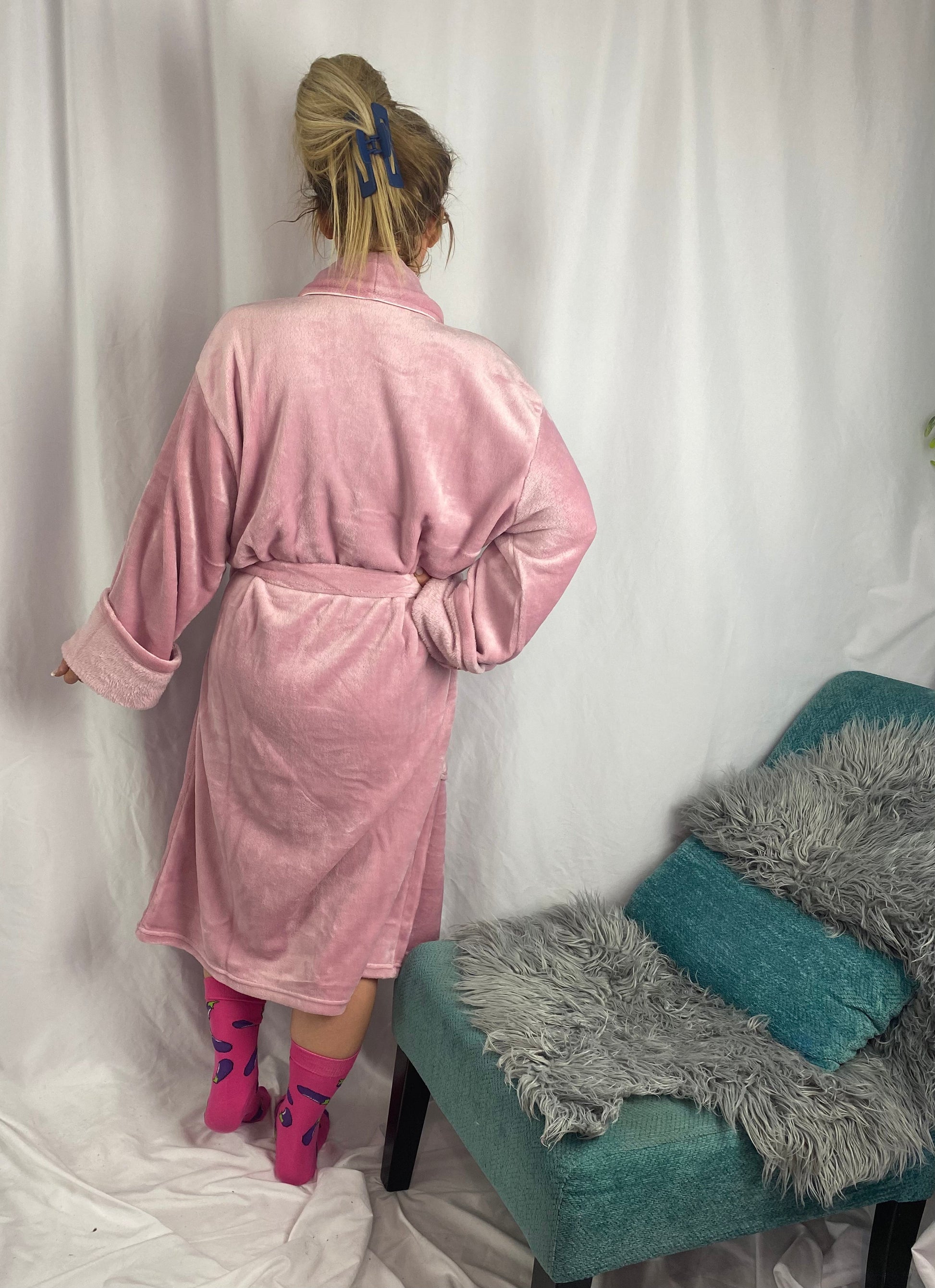 Silk sales fluffy robe