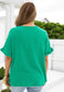 GEORGIA Green Drapey texture Top Shirts & Tops Aambers Goodies xx 