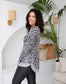 Grey & Black Leopard Knit Top Aambers Goodies xx 