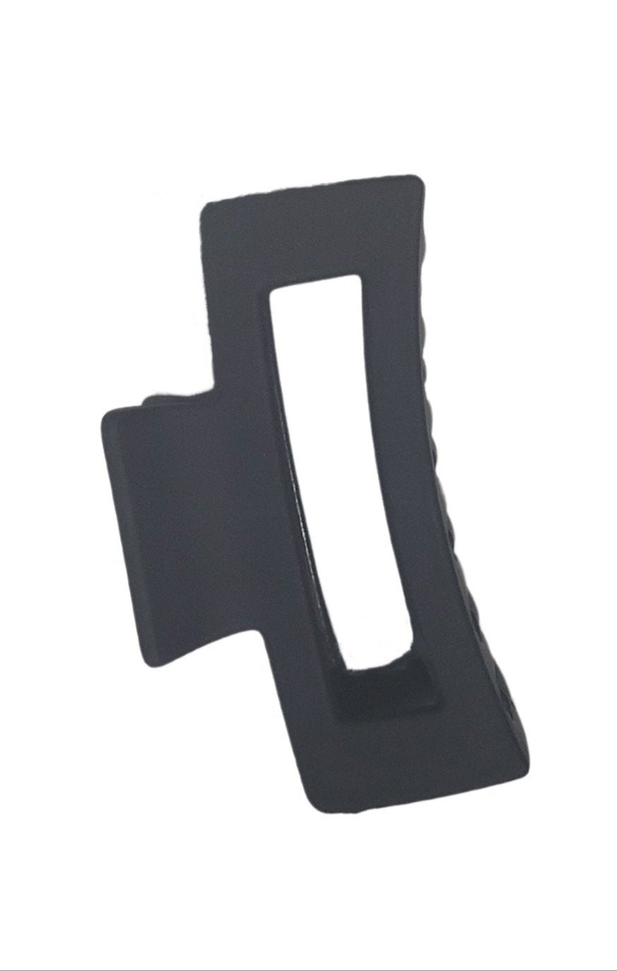 Hair Claw Clip - Large Rectangle- 6 colours-10.5 cms Hair accessories Aambers Goodies xx Black 