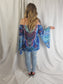 JEWEL Off Blue bejeweled Kaftan Top Top Aambers Goodies xx 