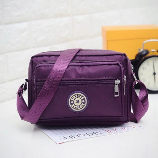 Long Crossbody Bag Multi Pockets- 3 colours Bag Aambers Goodies xx Purple 