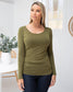 Long sleeve Khaki Top Aambers Goodies xx 