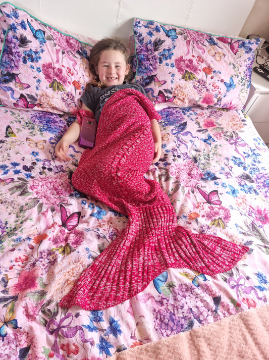 Mermaid Knit Tail Blankets- Adult and kids misc Aambers Goodies xx 