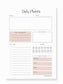 Minimalist A5 Tear-Off Daily Planner Notepad Aambers Goodies xx 