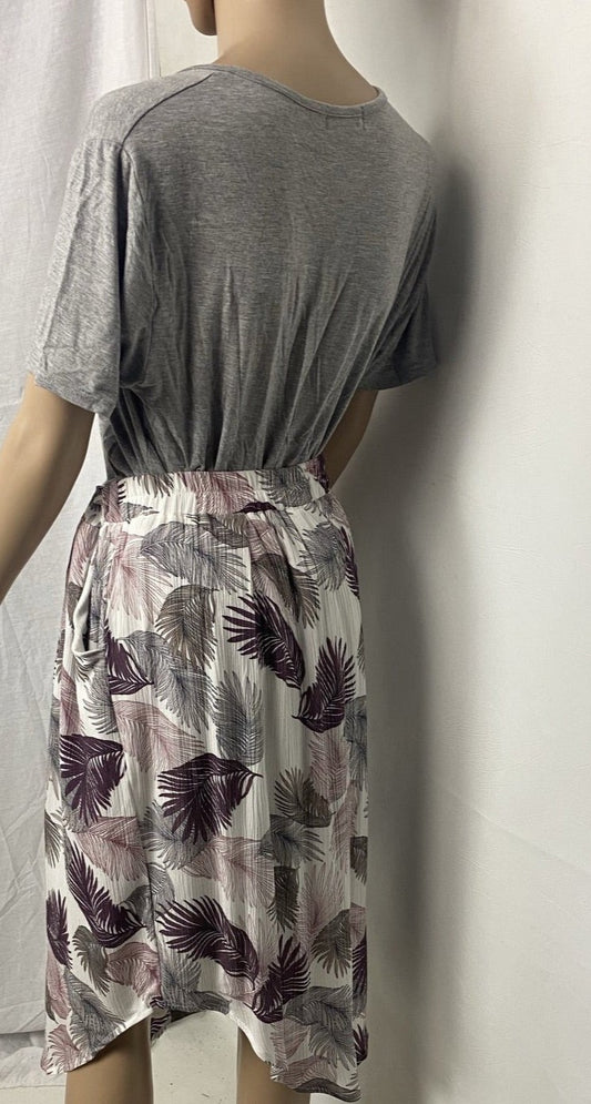 NOBLE purple floral Leaf Skirt Skirt Aambers Goodies xx 