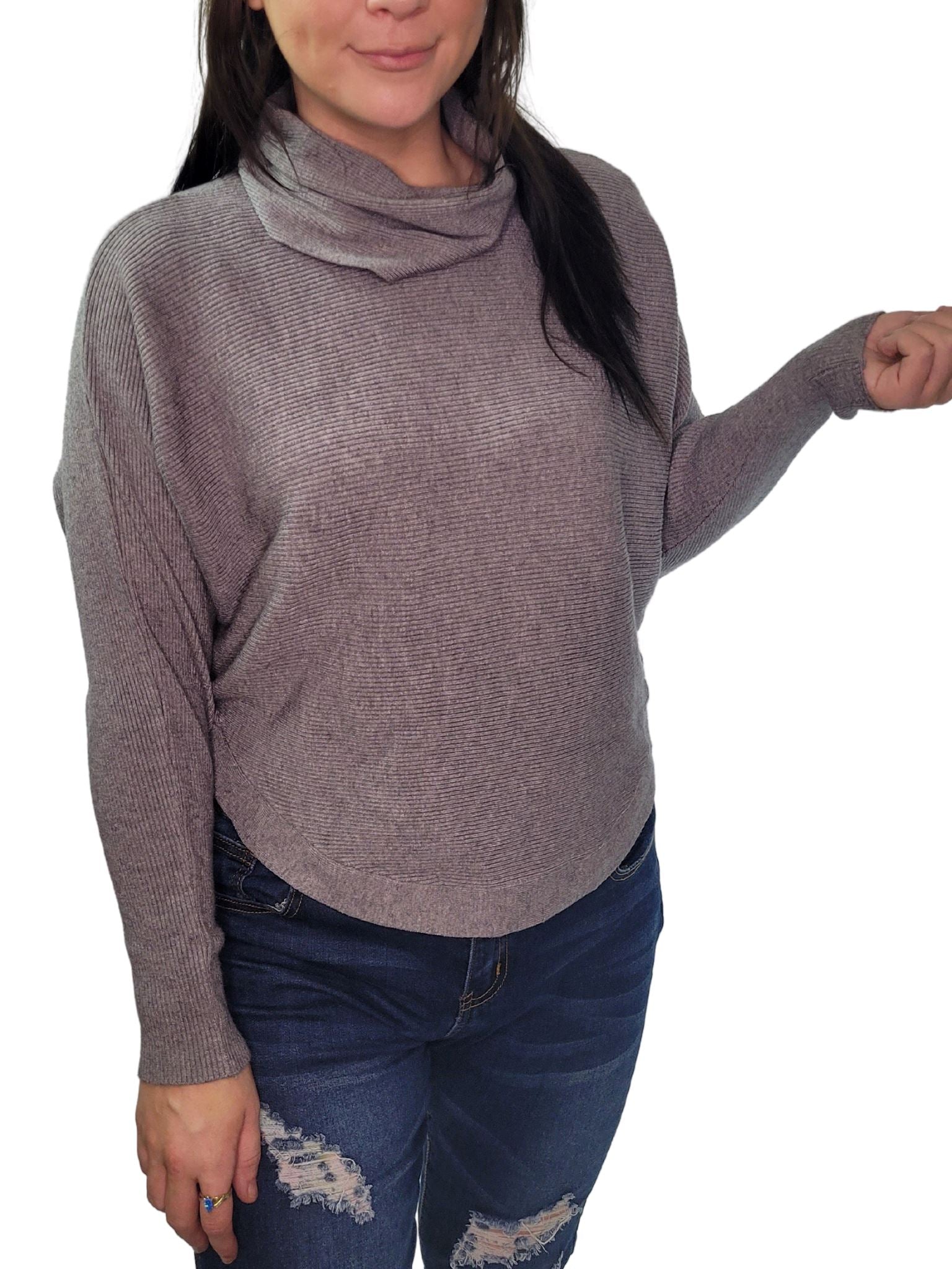ROBBI Loose Sweater Tops - 2 colors Sweater Aambers Goodies xx 6-10 au (XS-M) GREY 