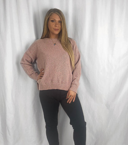 RUTH Pink fluffy Knit jumper Jumper Aambers Goodies xx 6-12 au (XS-L) 