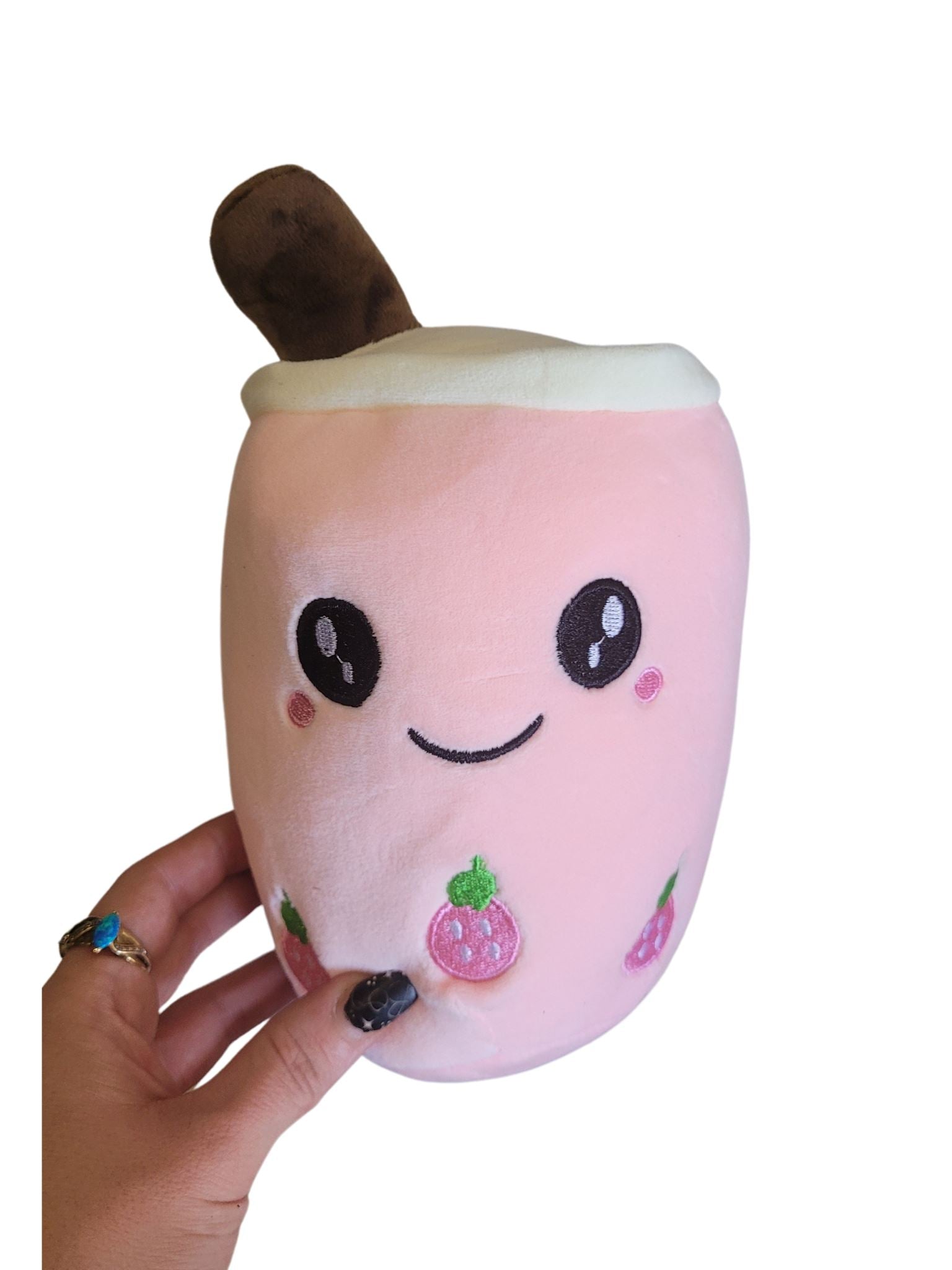 SQUISHMELLOW Bubble Tea 20cms Large Toys -3 styles Aambers Goodies xx Pink Strawberry Bubble Tea 